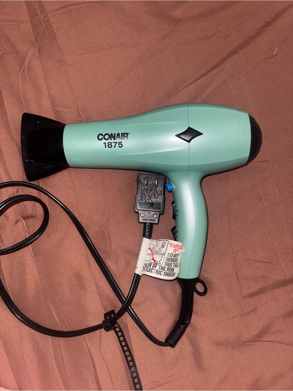 Conair 1875 Mint Green Hair Dryer